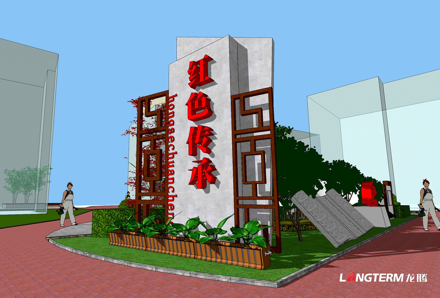 成都監獄文化建設公司_監區文化中心廣場設計施工改造_看所守廉政宣傳欄及特色文化墻_監獄民警職工隊伍作風建設