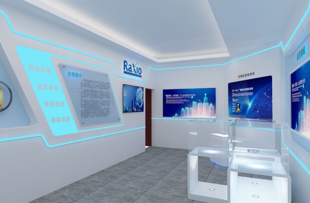 銳芯盛通電子科技企業展廳設計-科技展廳設計