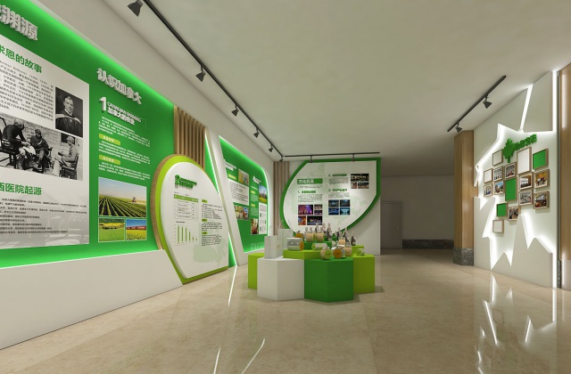 中加文化交流中心策劃設計效果圖-文化展廳設計