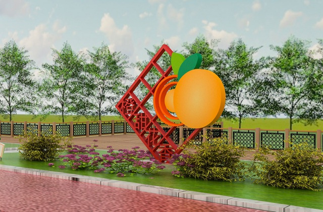 黃豐鎮團結村橘花文化廣場景觀氛圍設計